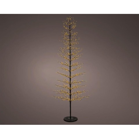 ALBERO NERO 2048 LED H.270 LUCE CALDA